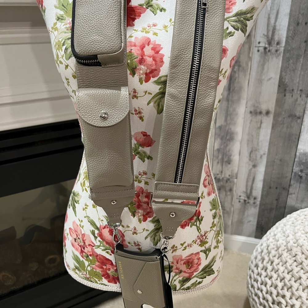 Bandolier Billie Utility Crossbody with Case 
Greige/Silver - iPhone 13 Pro